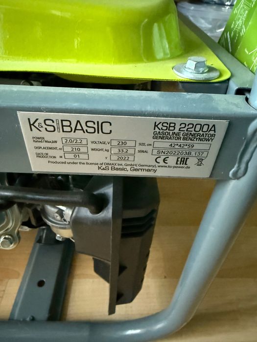 Бензиновий генератор Könner & Söhnen KSB 2200A (2.2 кВт)