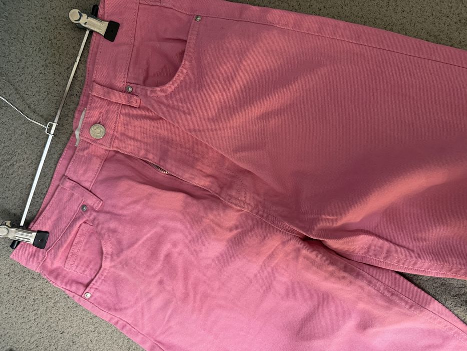 рожеві джинси кльош на розмір xs-s