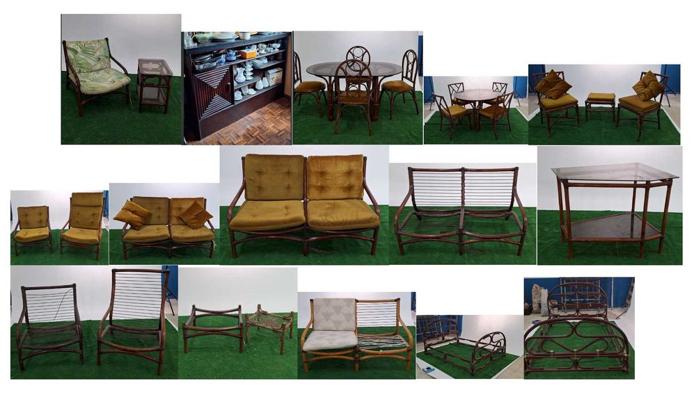Moveis Vintage de Bambu e outras peças
