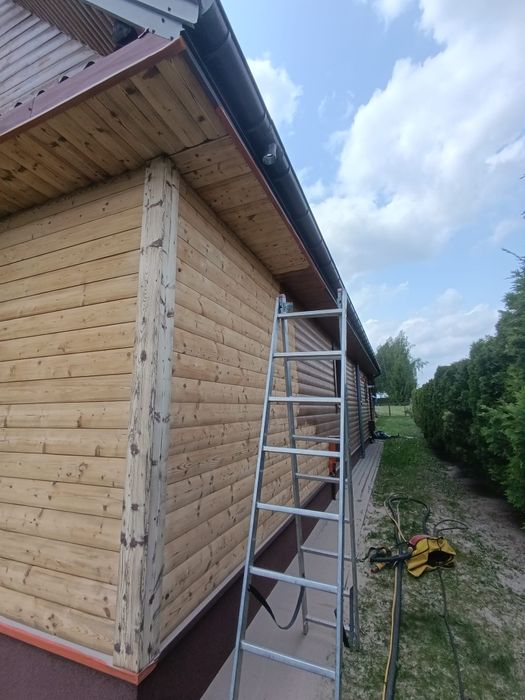 piaskowanie malowanie domów drewnianych z cegły, kamienia,