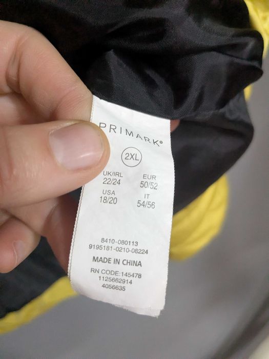 Primark kurtka pikowana żółta musztardowa rozm. 2XL
