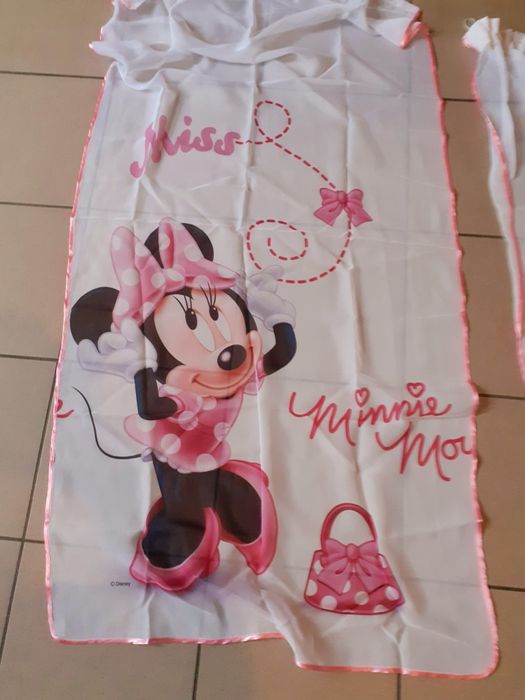 Firanka plus  panel Minnie na okno dla dziewczynki  różne  możliwości