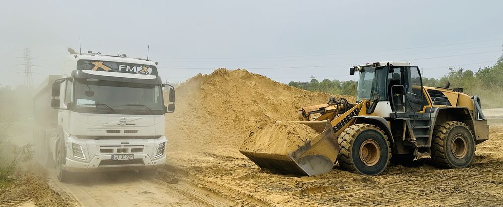 Usługi koparka gasienicowa/kolowa,wynajem przesiewacza ,ladowarka