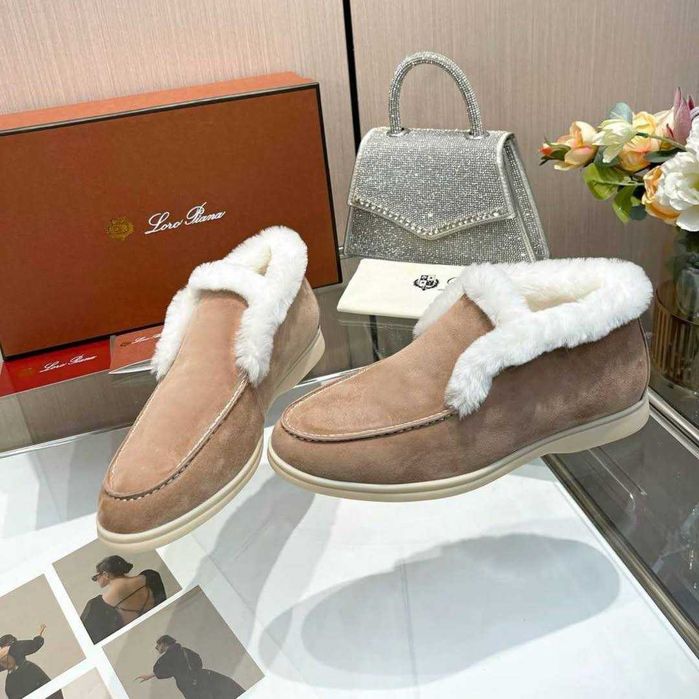 Loafersy Zimowe Loro Piana Open Walk - 38