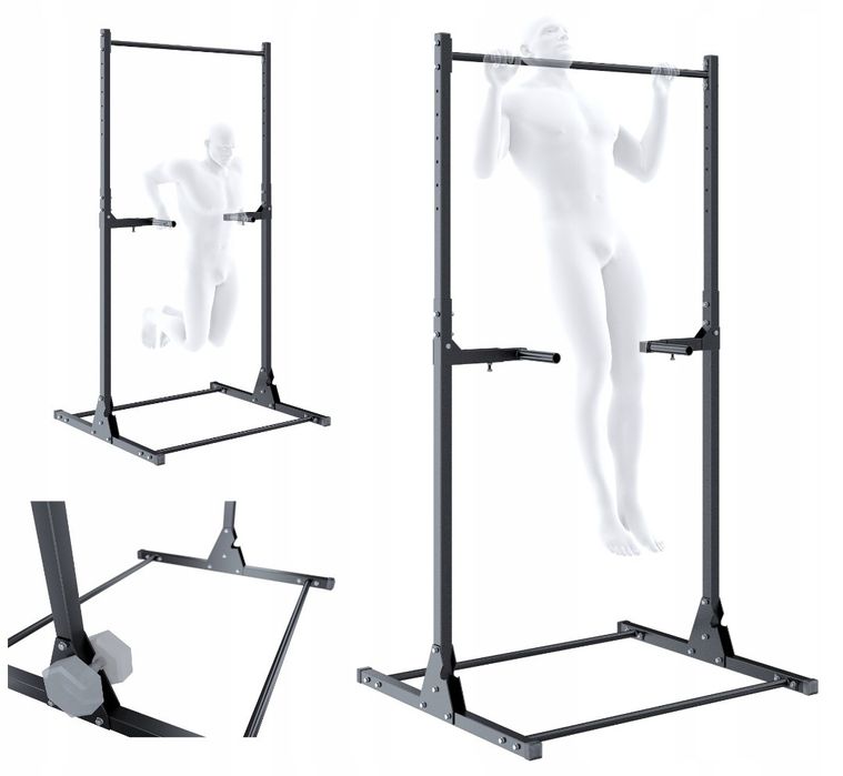 Drążek stacjonarny z poręczą do podciągania