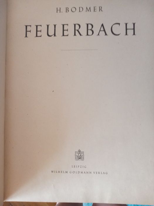 FEUERBACH - H. Bodmer, album, książka.