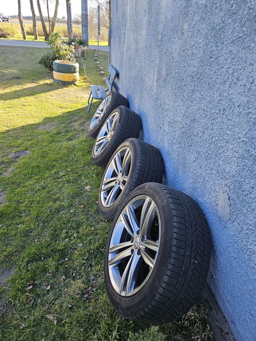 Oryginalne Alufelgi VW Passat Arteon Sebring 18' 5x112 Koła Opony