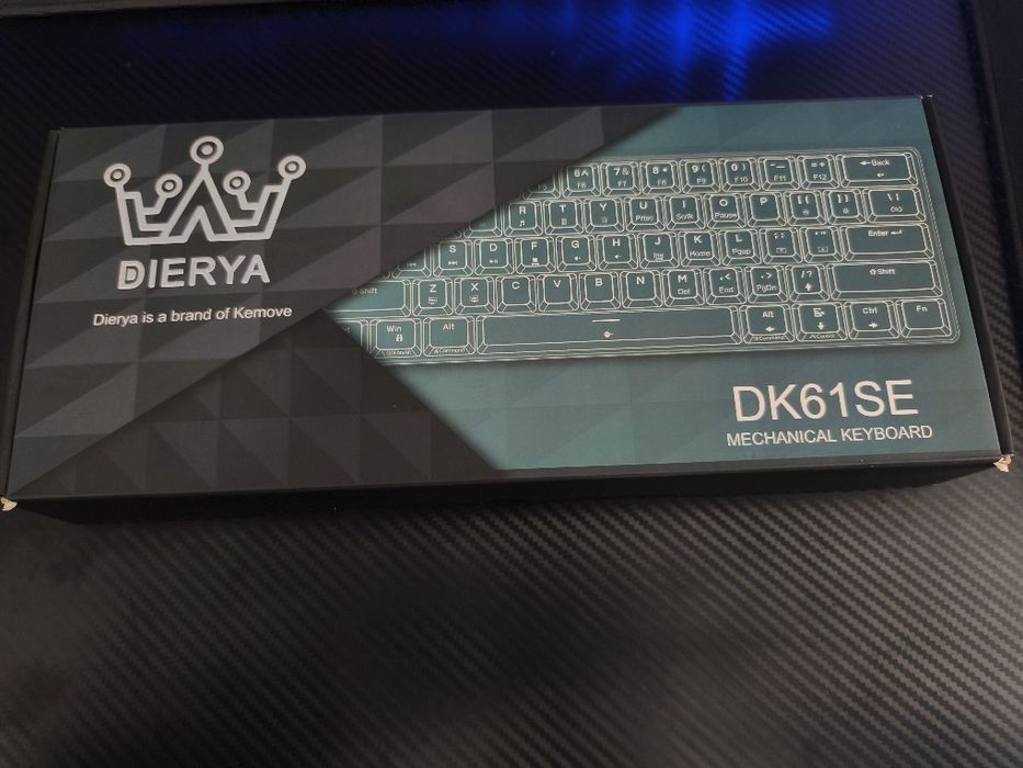 DIERYA DK61SE 60% Mecânico Red – 1 Ano, Como Novo + Caixa