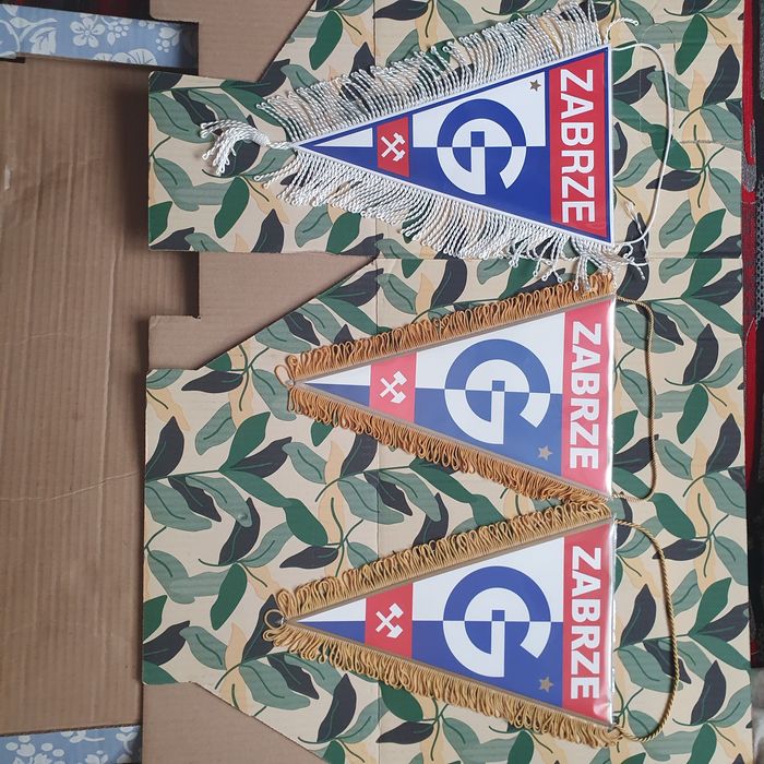 Zestaw proporczyków Górnik Zabrze PRL(OK)