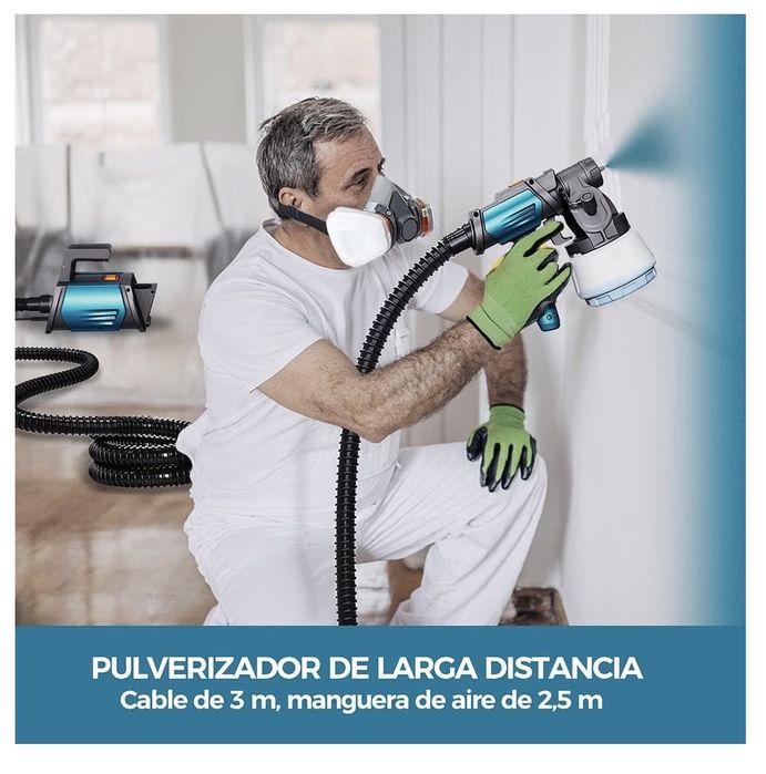 Pistola de Pintura Tilswall 800W HVLP – 1300 ml