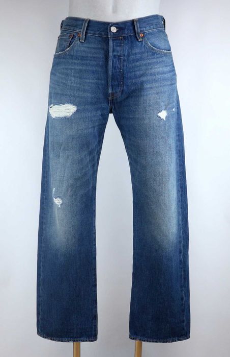 Levis 501 150th spodnie jeansy W34 L30 pas 2 x 45 cm