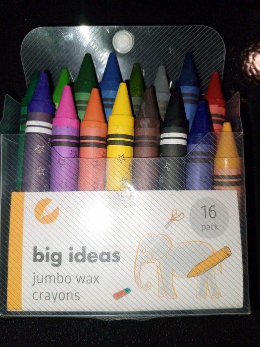 Детские Карандаши масляные wax crayons 16 шт.