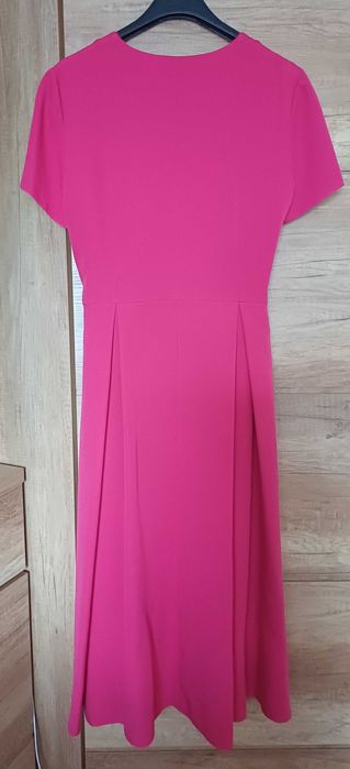 Sukienka elegancka rozm 40 ciemny malinowy róż
