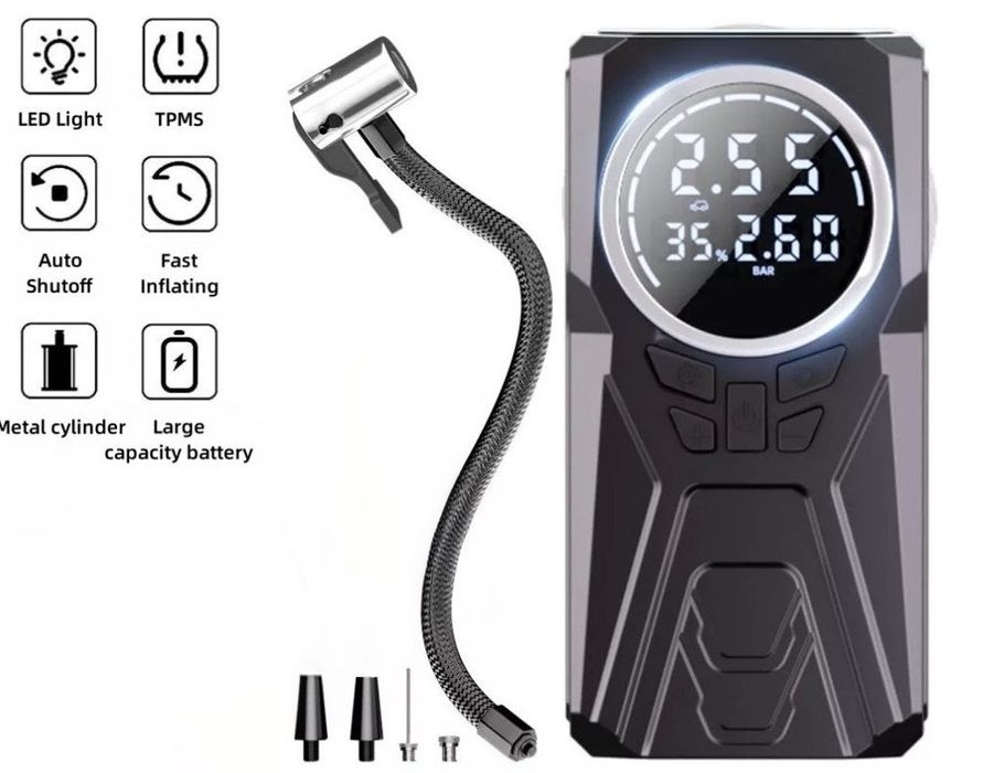 Compressor Portátil Inteligente • Novo e Selado!