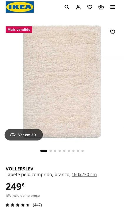 Tapete grande VOLLERSLEV da IKEA