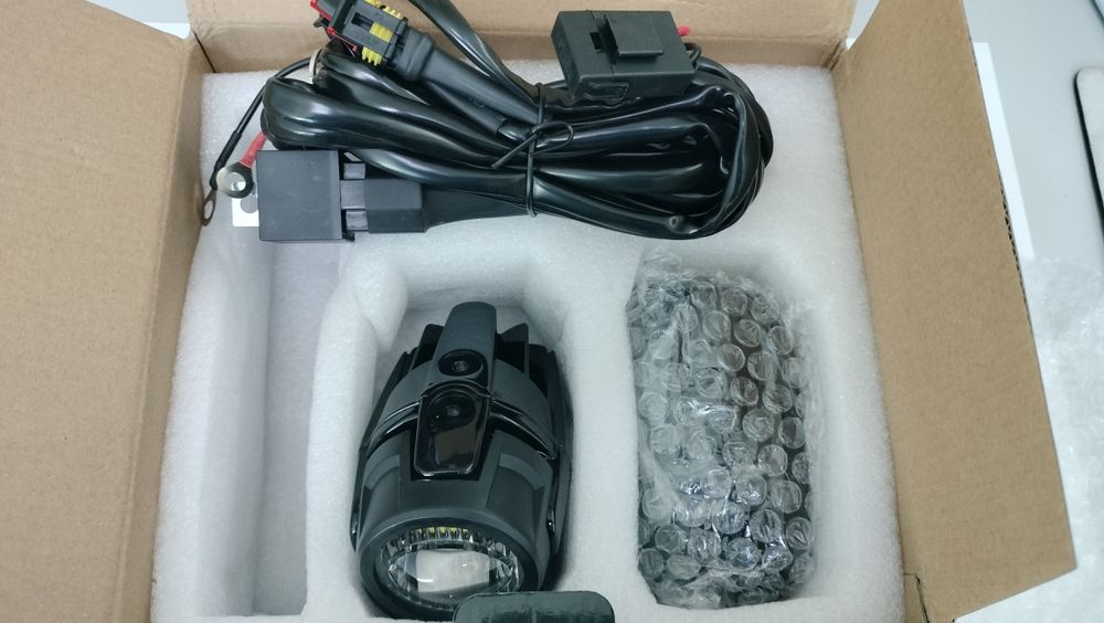 Faróis auxiliares led para moto com homologação