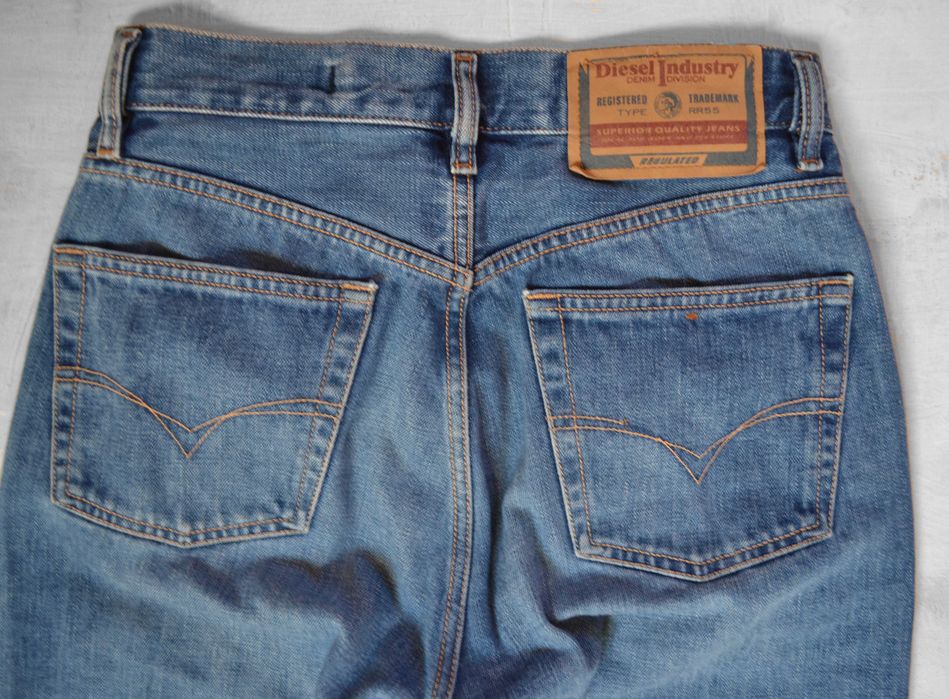 mom jeans Diesel spodnie z wysokim stanem vintage