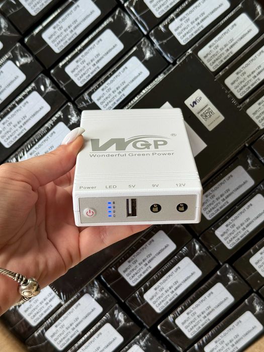 Безперебійник упс для роутера 5V 9V 12V павербанк 10400Mah WGP miniUPS