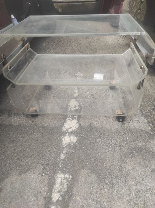 Mesa de centro/apoio de TV,VINTAGE,em ACRÍLICO