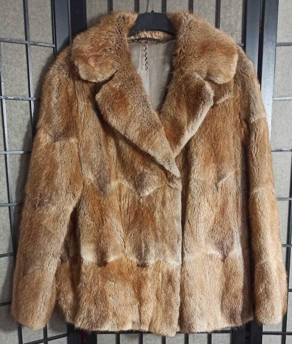 Futro naturalne z królika - rozmiar L