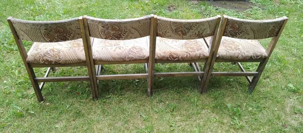 Krzesła tapicerowane "Nysa" PRL