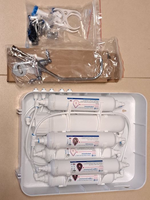 Filtr wody, odwrócona osmoza z mineralizacją, jonizacją, alkalizacją.