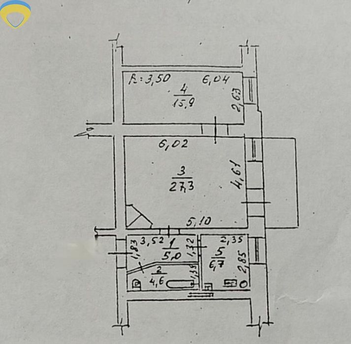 Гарна двокімнатна квартира в центрі Одеси з АГВ