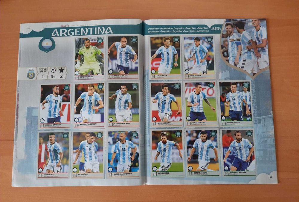 Caderneta Road to Mundial 2018 panini como Nova COMPLETA
