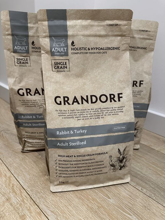 Grandorf Adult Sterilised Rabbit & Turkey 2кг для котів