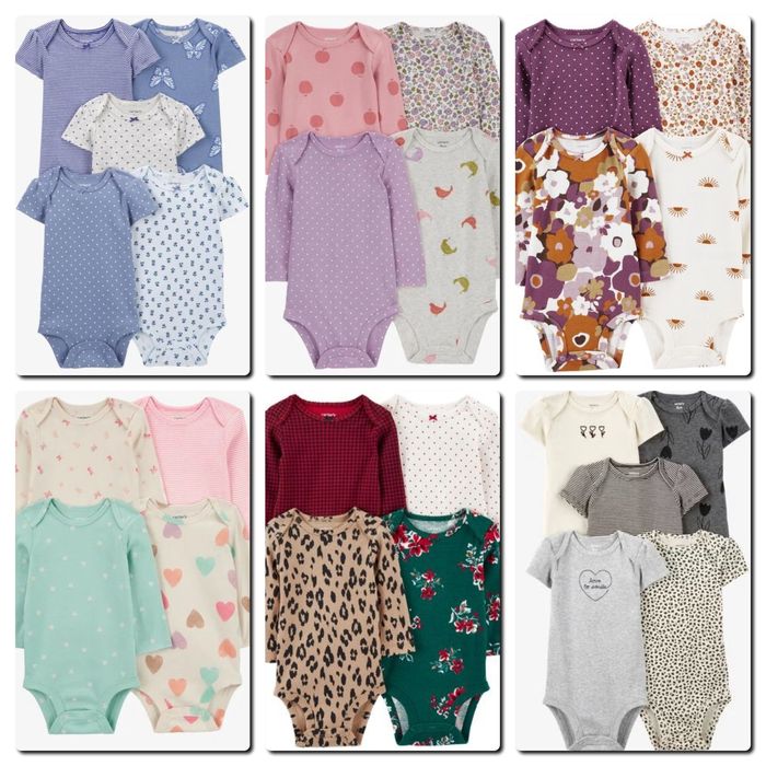 Новый бодик Carters 3-24м, набор боди carters, бодик картерс, carter’s