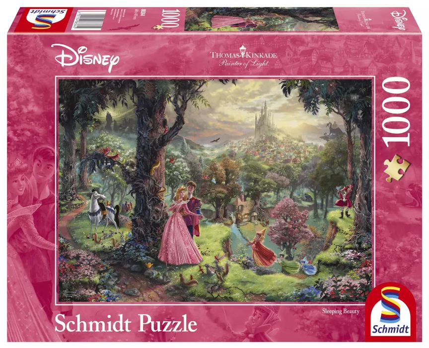 Puzzle 1000 elementów. Thomas Kinkade. Śpiąca Królewna. Schmidt