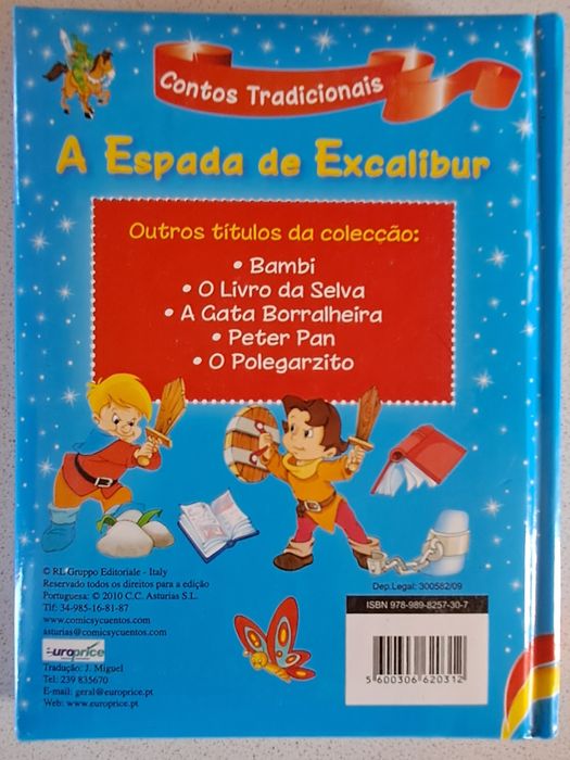 Livro a Espada de Excalibur