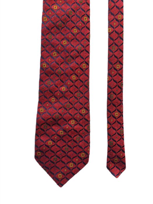 Krawat Ortal czerwony we wzory (Z)