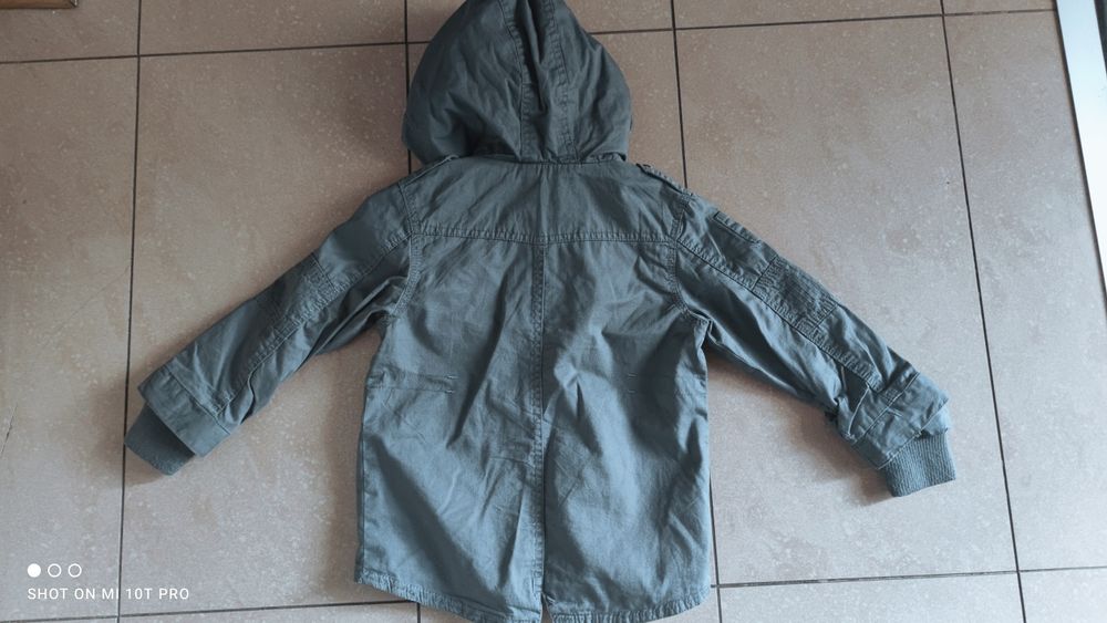 Kurtka wiatrówka Cool club Smyk szary khaki