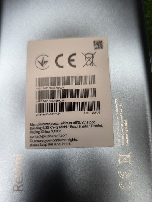 Redmi Note PRO 14 256gb Европа глобал Global model 24116RACCG xiaomi