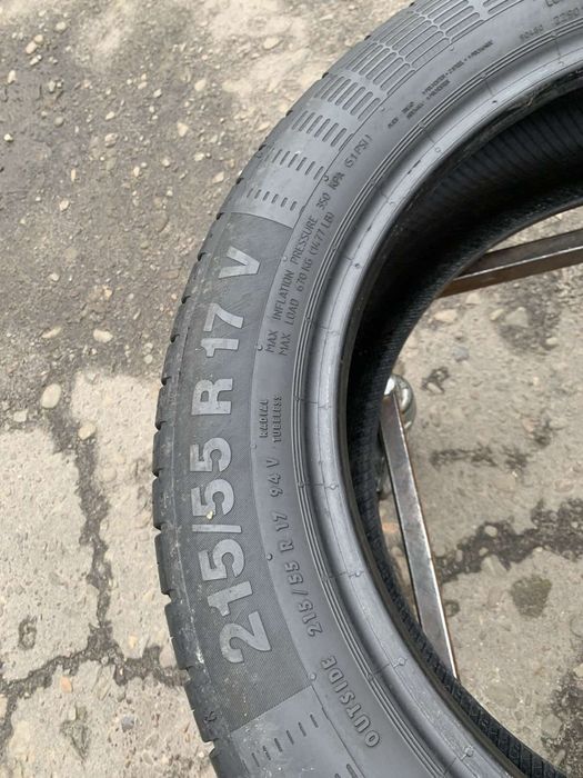 Шини 215/55 R17 пара Continental  літо 6,6мм