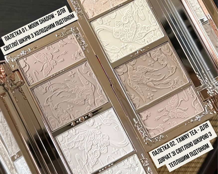 flower knows палетка для контурінгу обличчя butterfly cloud collar