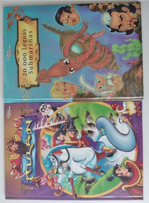 Clássicos Infantis e Juvenis da Disney em 7 livros novos na caixa original