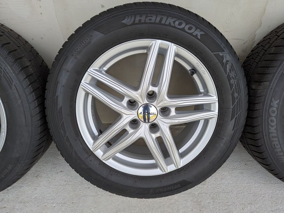Alufelgi Ronal 205/60R16 5x112 ET22 6.5J Zimowe Hankook Mercedes