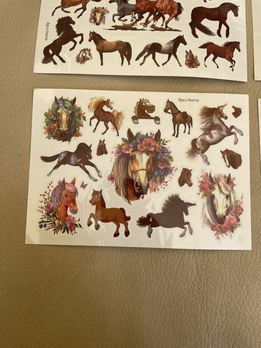 1 kartka Tatuaże konie dla dzieci zmywalne tatoo Hors