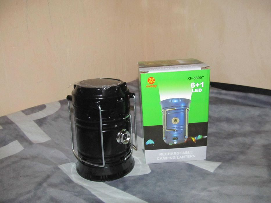 Кемпинговый фонарь c солнечной панелью и USB Переносной фонарик