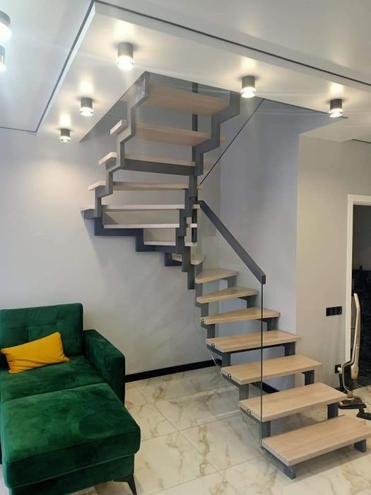 Робимо сходи, перила.Всі види каркасів.Обшивка деревом.