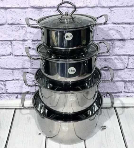 Набор кастрюль кастрюли 4 шт grant набір каструль з кришками