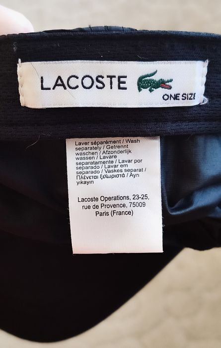 Кепка Lacoste оригінал (black/unisex)