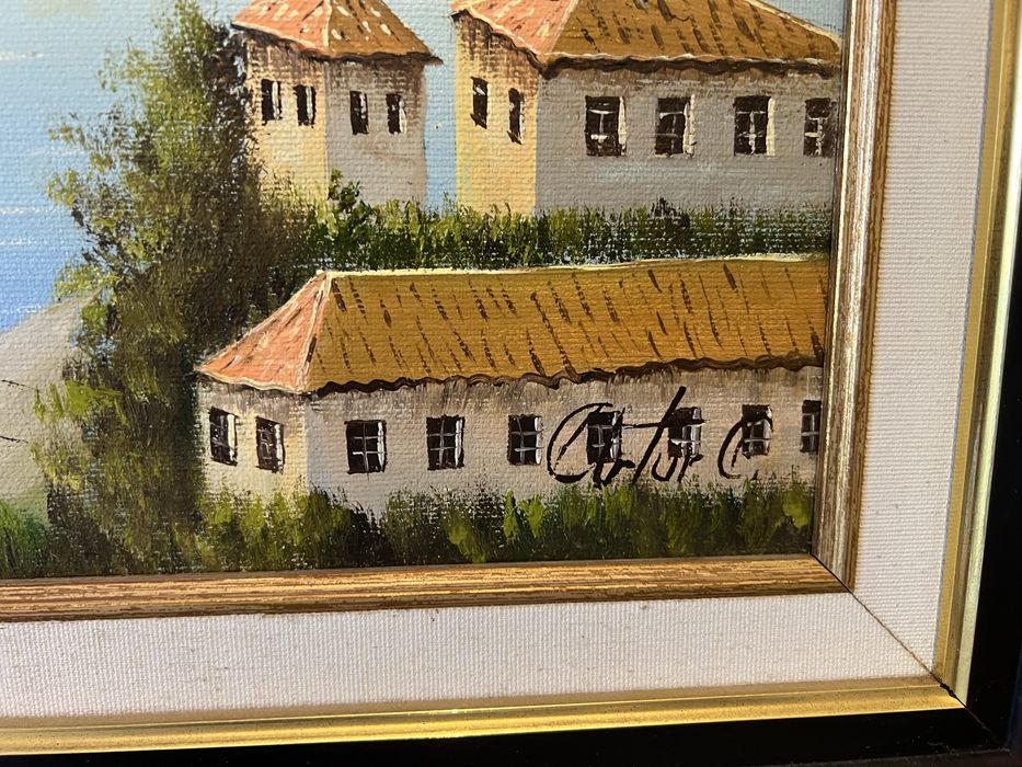 Quadro a óleo sobre tela da cidade do Porto