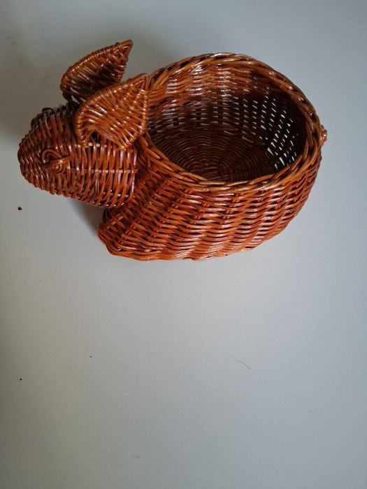 Cesta Elefante Vime - Vintage