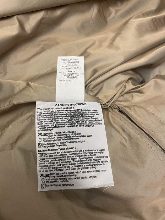 Plaszcz maxi puchowy naturalny XXL bezowy