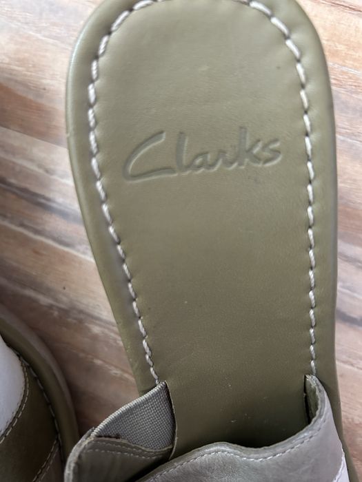 Klapki Clarks 41  UK 7!  skóra