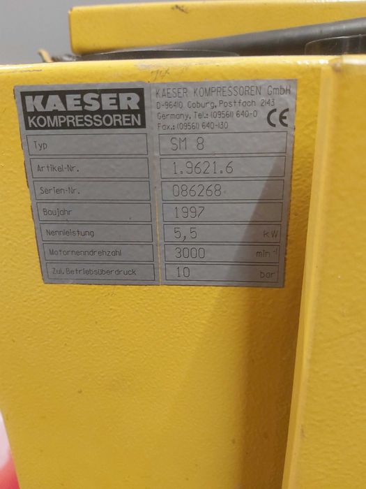 Kaeser sm8  Sprężarka śrubowa