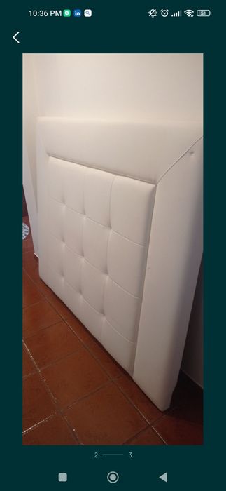 Cabeceira cama branca